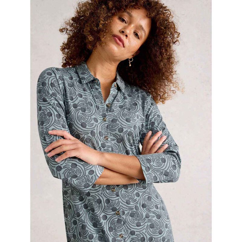 White Stuff Rua Jersey Shirt Dress image number 3